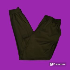 SHOSHO Olive Green High Waist Pocket Joggers